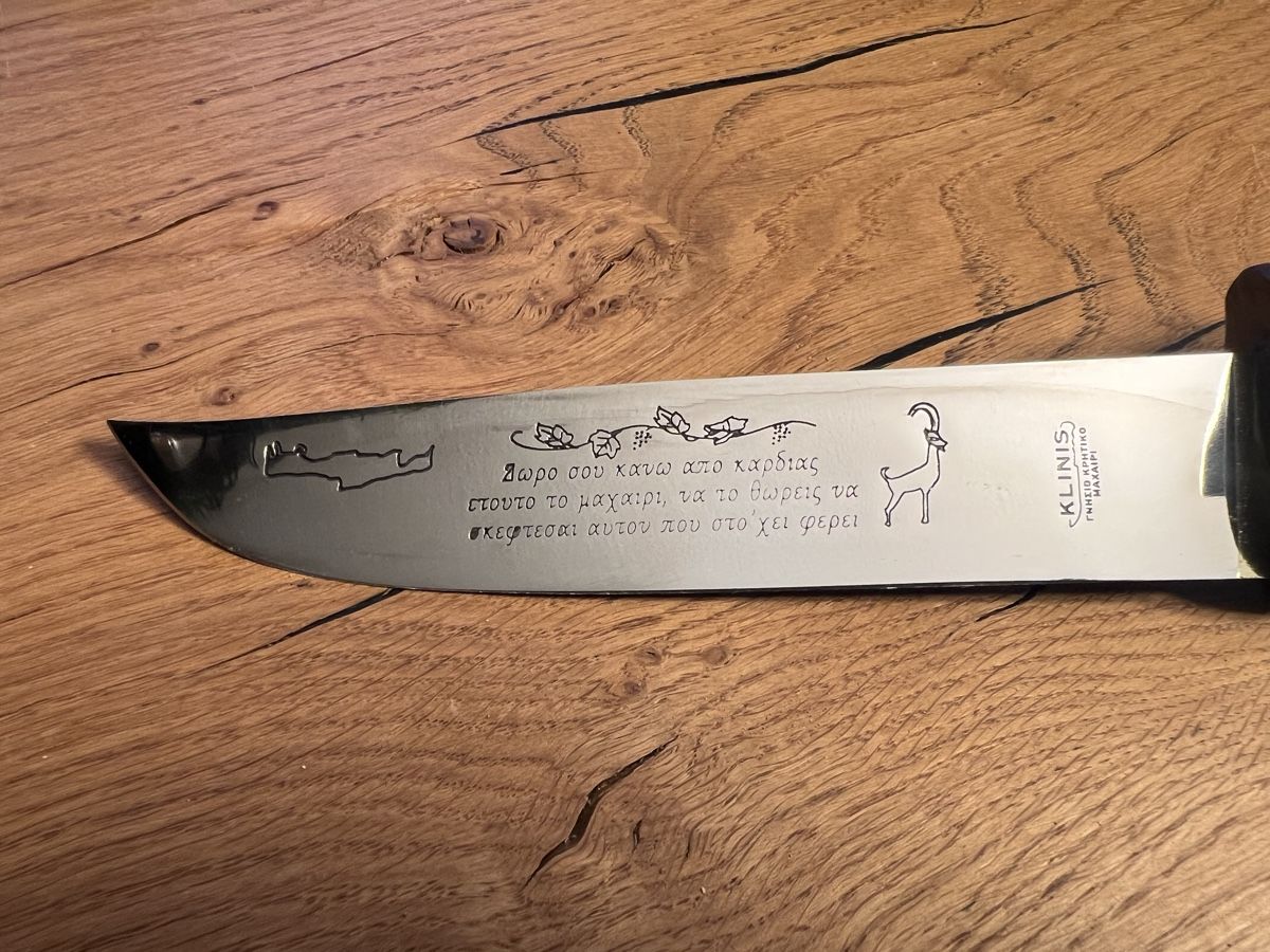 Accessori: Traditionelles Kreta-Messer mit echtem Horngriff & Scheide – Usato da Reinach BL venduto da Rushkatie 1