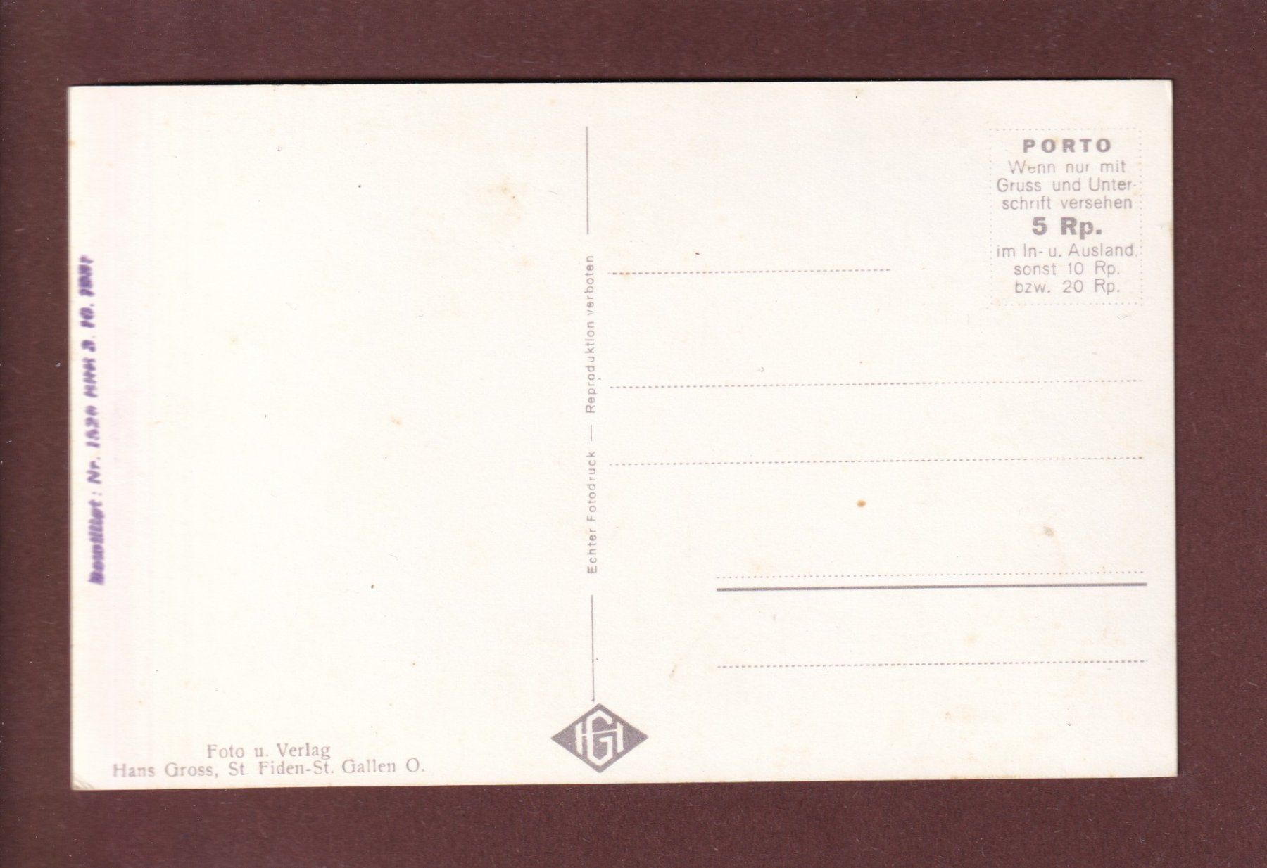 Cartoline postali: WALLENSTADT - Churfirsten – Usato da Pully venduto da nicecards 1