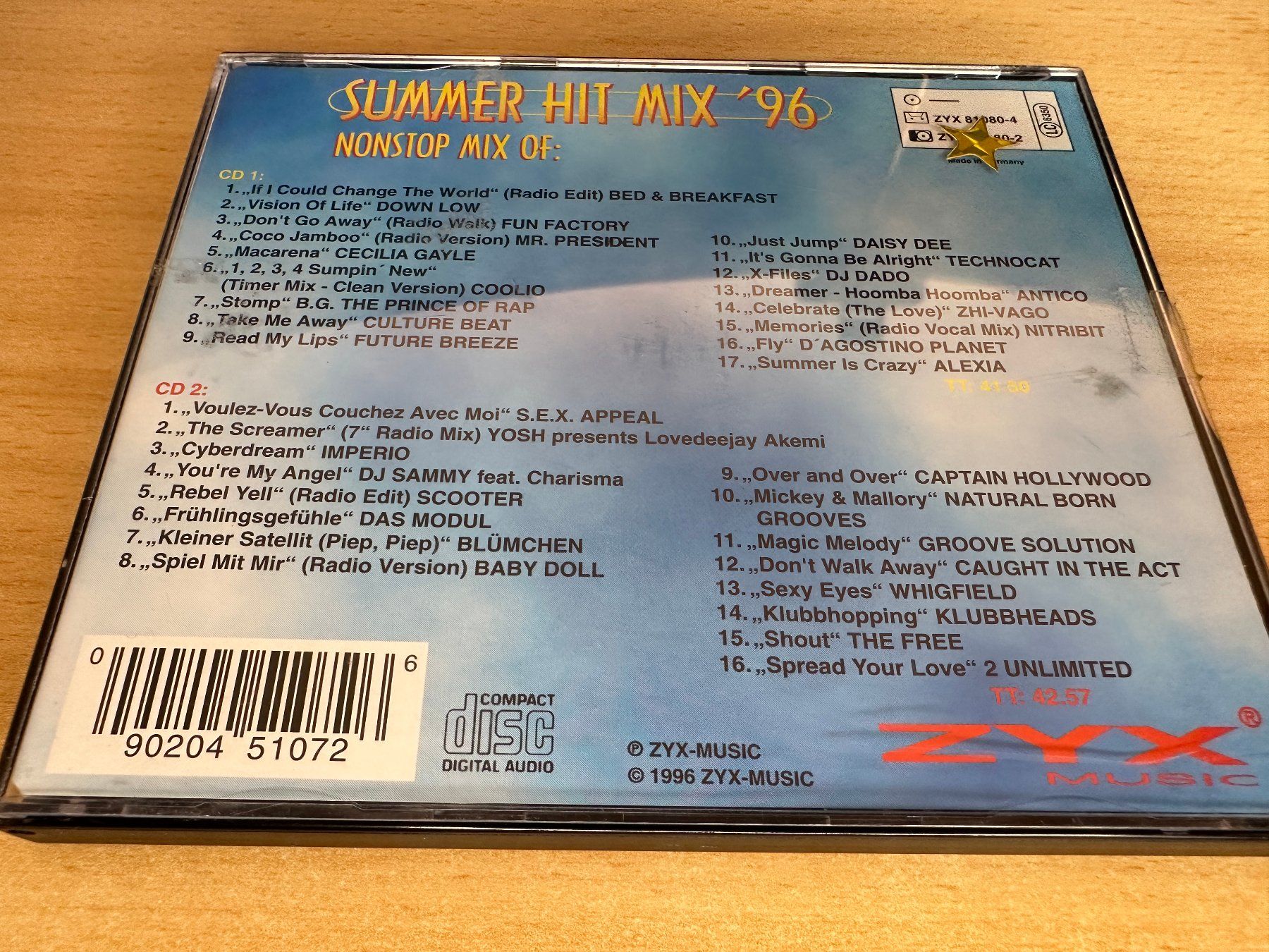 CDs: Various – Summer Hit Mix '96 - 2 CD – Gebraucht aus Rikon im Tösstal von Alpenmutz 1
