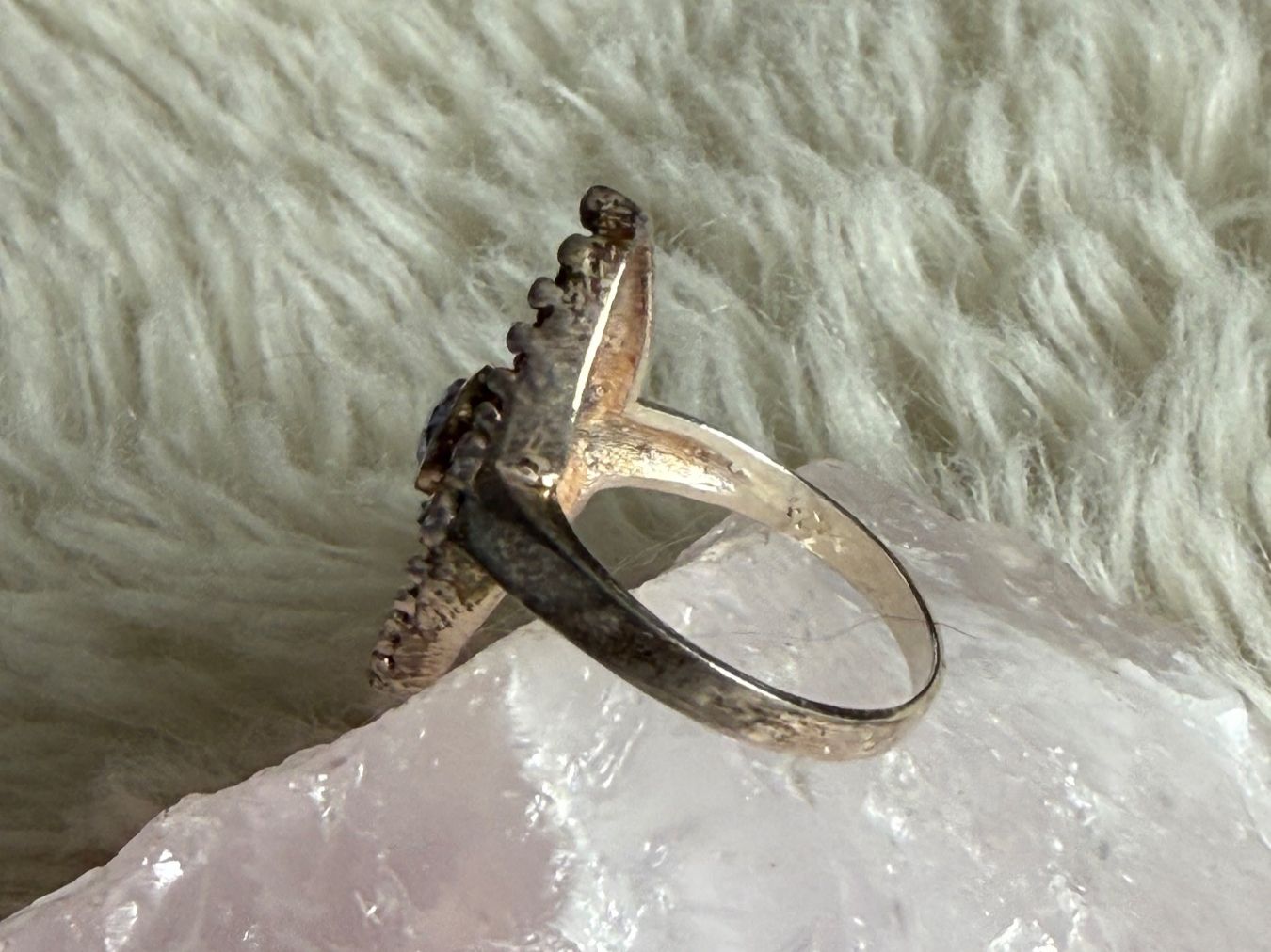Ringe: Vintage Silberring 925 mit lila Stein – Gebraucht aus Istighofen von Ringparadies 1