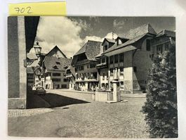alte Postkarte Zofingen Gerbergasse mit Brunnen