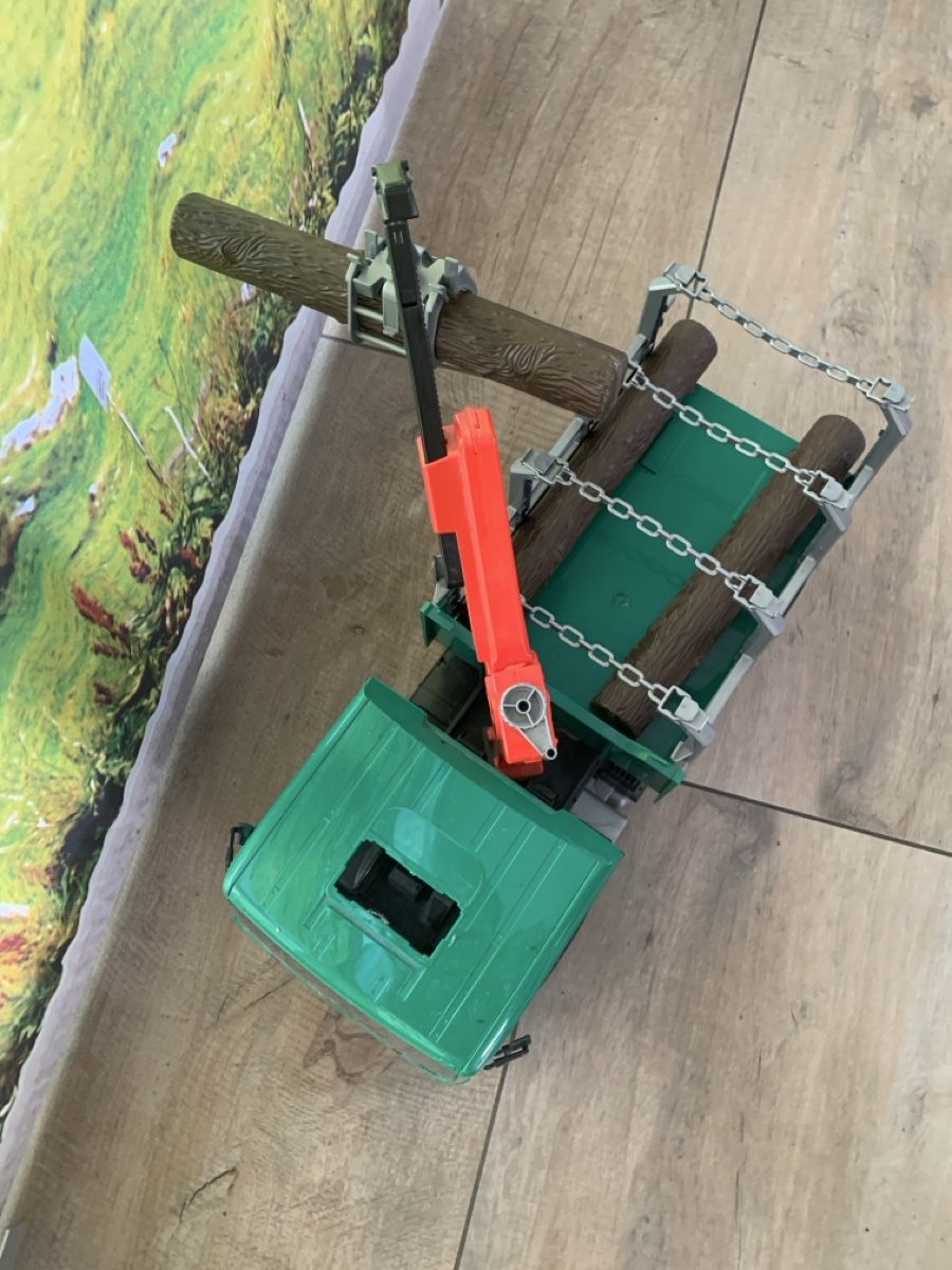 Bruder Spielzeuge: Bruder MAN Holztransporter mit Kran – Gebraucht aus Gelterkinden von Cookie8 3