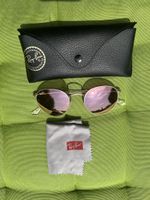 Ray-Ban Sonnenbrille Modell Round Metal Rosé mit Etui