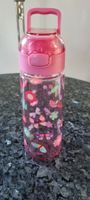 Trinkflasche Kinder pink Blumen Schmetterlinge neu