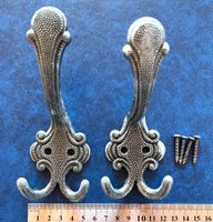 2 crochets ancien métal/porte manteau
