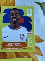 Panini Sticker Timothy Weah FIFA World Cup 2026 USA