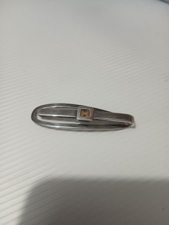 HERMES pince à papier en or et argent Gaetan de Percin