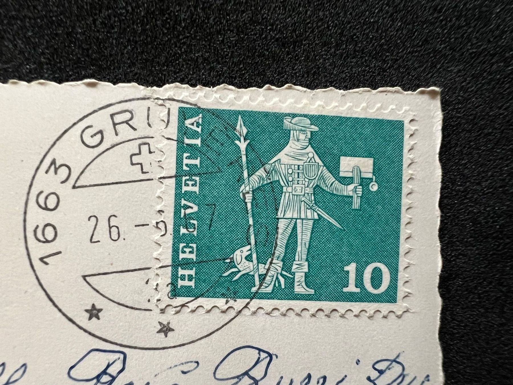 Ansichtskarten: Gruyères – Gebraucht aus Widnau von Brusi9 1