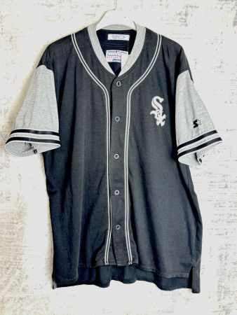 VINTAGE 90s STARTER CHICAGO WHITE SOX BASEBALL JERSEY SZ: XL
