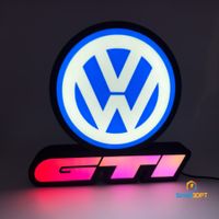 Lightbox lumière led VW GTI RGB