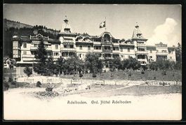 Adelboden, Frontansicht Grd. Hotel Adelb