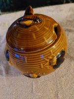 Süsser Honigtopf Keramik mit Biene, Vintage, Retro Design