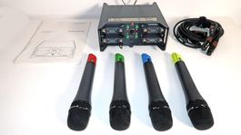 Profi 4 Kanal Sennheiser QP 3041 Quad Pack mit 4 Mikrofonen