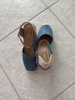 Sommer Sandalen/Espadrilles Denim Look, Gr 41