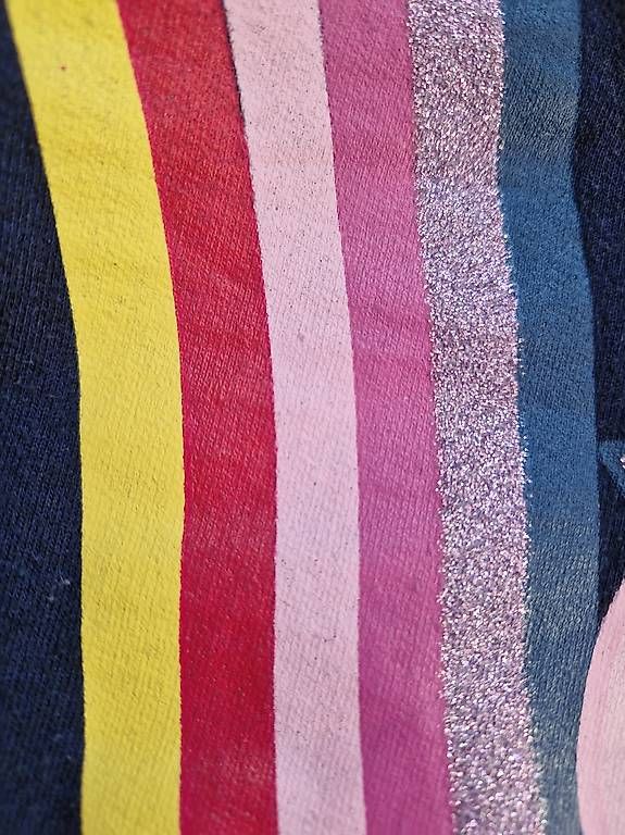 Maglioni & Felpe: Pullover, Gr. 122, Peppa Wutz/Pig mit Glitzer, Regenbogen – Usato da Arlesheim venduto da Vera6 3
