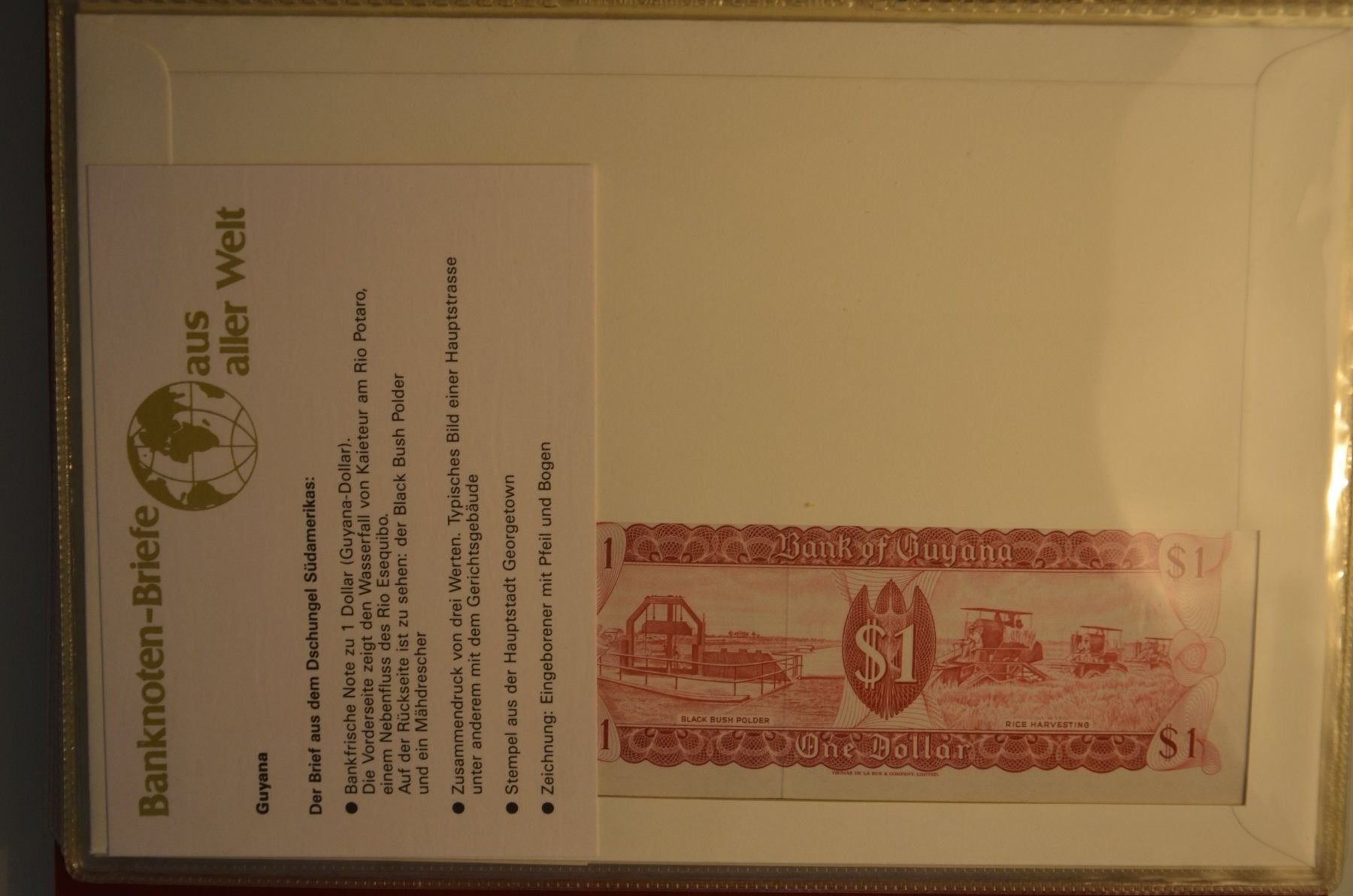 Banconote: Banknotenbrief Guyana 1985 – Nuovo (secondo la descrizione) da Wetzikon ZH venduto da bausie 1