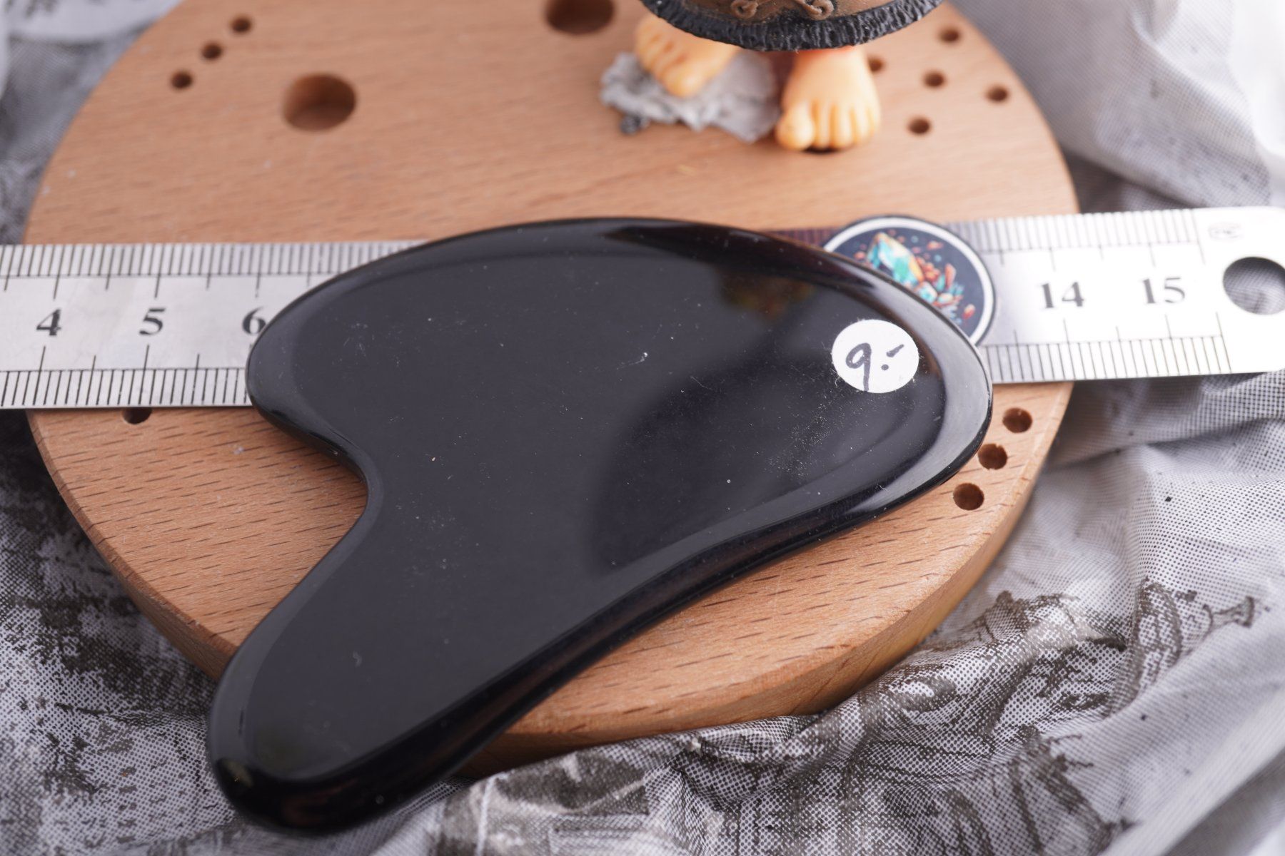 Mineralien & Heilsteine: Gua Sha Massage-Stein  Obsidian    ab 1.- – Neu und originalverpackt aus Eschenbach SG von topstone 5