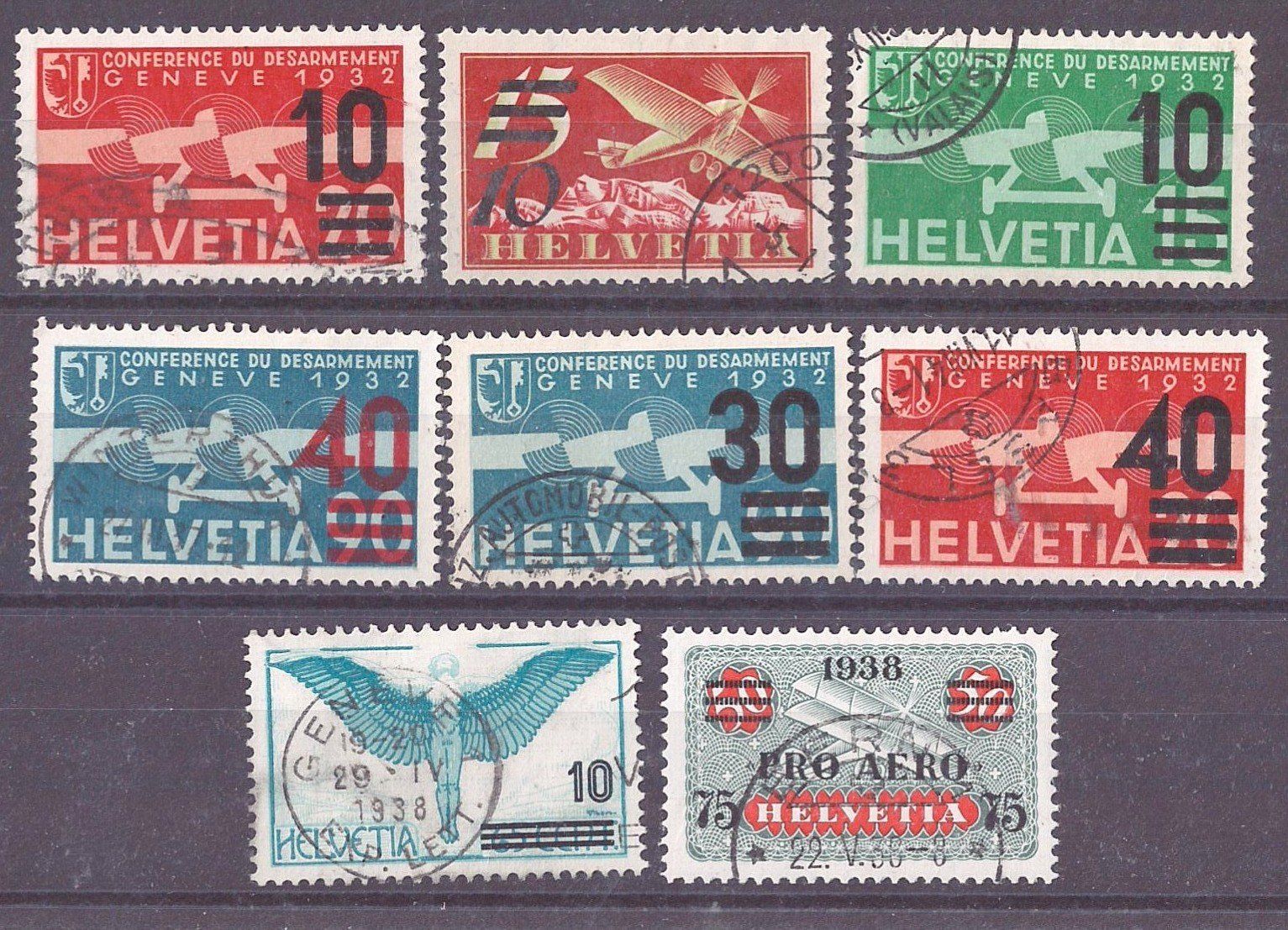 Tutti i francobolli: # 87 --- FLUGPOST AUFBRAUCHSAUSGABEN – Usato da Dübendorf venduto da Piero2