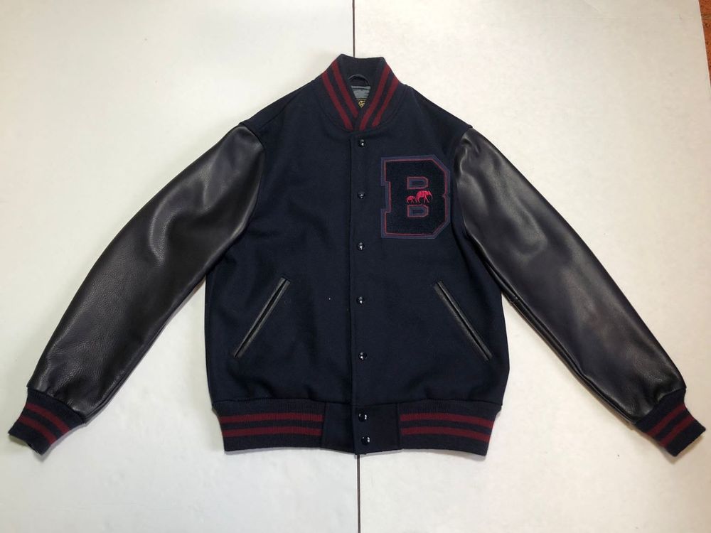 2021 Brooklyn Circus leather Varsity jacket made USA Size L
