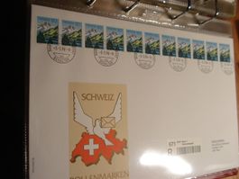FDC-Grossbrief 1996, Rollenmarke 60 Rp, 11erstreifen