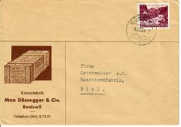 Brief, Kistenfabrik Boniswil 1954