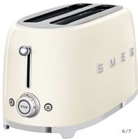 Smeg Toaster 4-slicer cremefarben