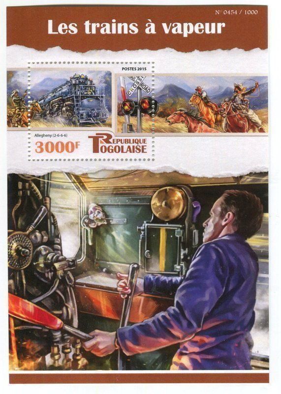 Alle Briefmarken: Block "Lokomotiven". Togo – Neu und originalverpackt aus Basel von Butsch5