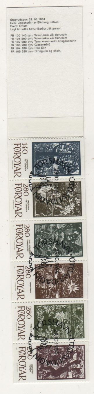 Tutti i francobolli: Färöer 1984 Markenheft Nr. 2 ET-O – Nuovo (secondo la descrizione) da Remetschwil venduto da Hofiii 1