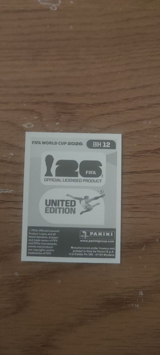 Panini Carte collezionabili: Panini FIFA World Cup 2026 Sticker - BIH 12 Iván Basic – Nuovo e nell'imballaggio originale da Altstätten SG venduto da Trelli 1