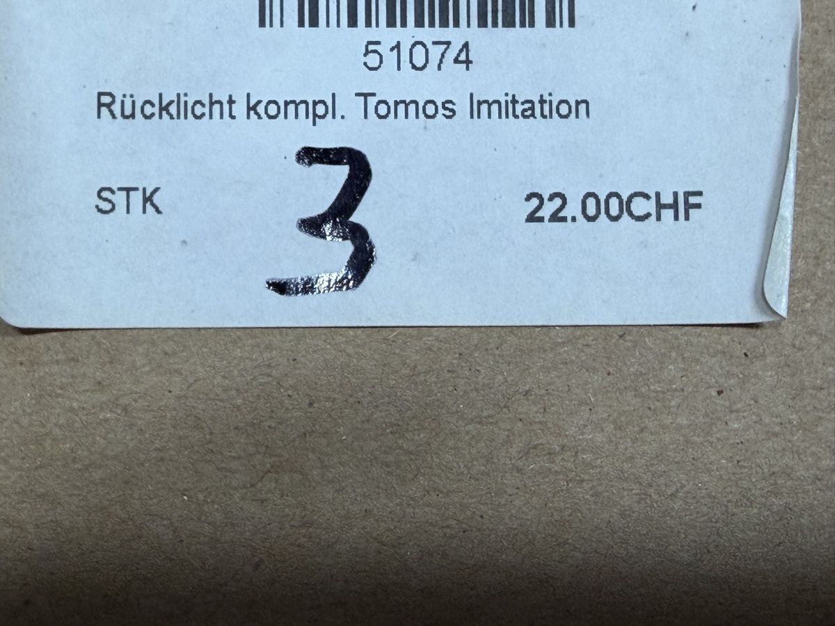 Tomos Parti ricambio per ciclomotori: Mofa Tomos Rücklicht – Nuovo (secondo la descrizione) da Latterbach venduto da Bbutz98 1