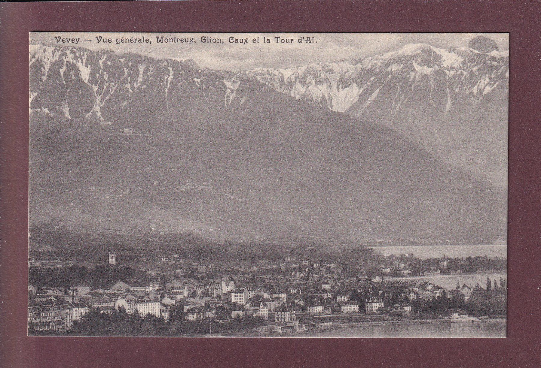 Ansichtskarten: VEVEY - Vue générale – Gebraucht aus Pully von nicecards