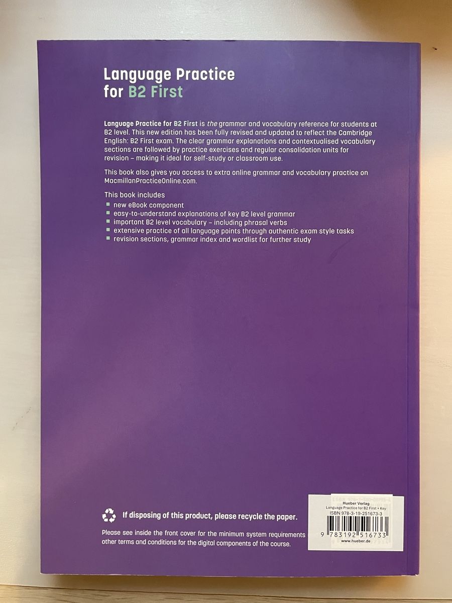 Libri: Lehrbuch Language Practice for B2 First 5. Auflage – Nuovo (secondo la descrizione) da Aeschiried venduto da david_zuercher 1