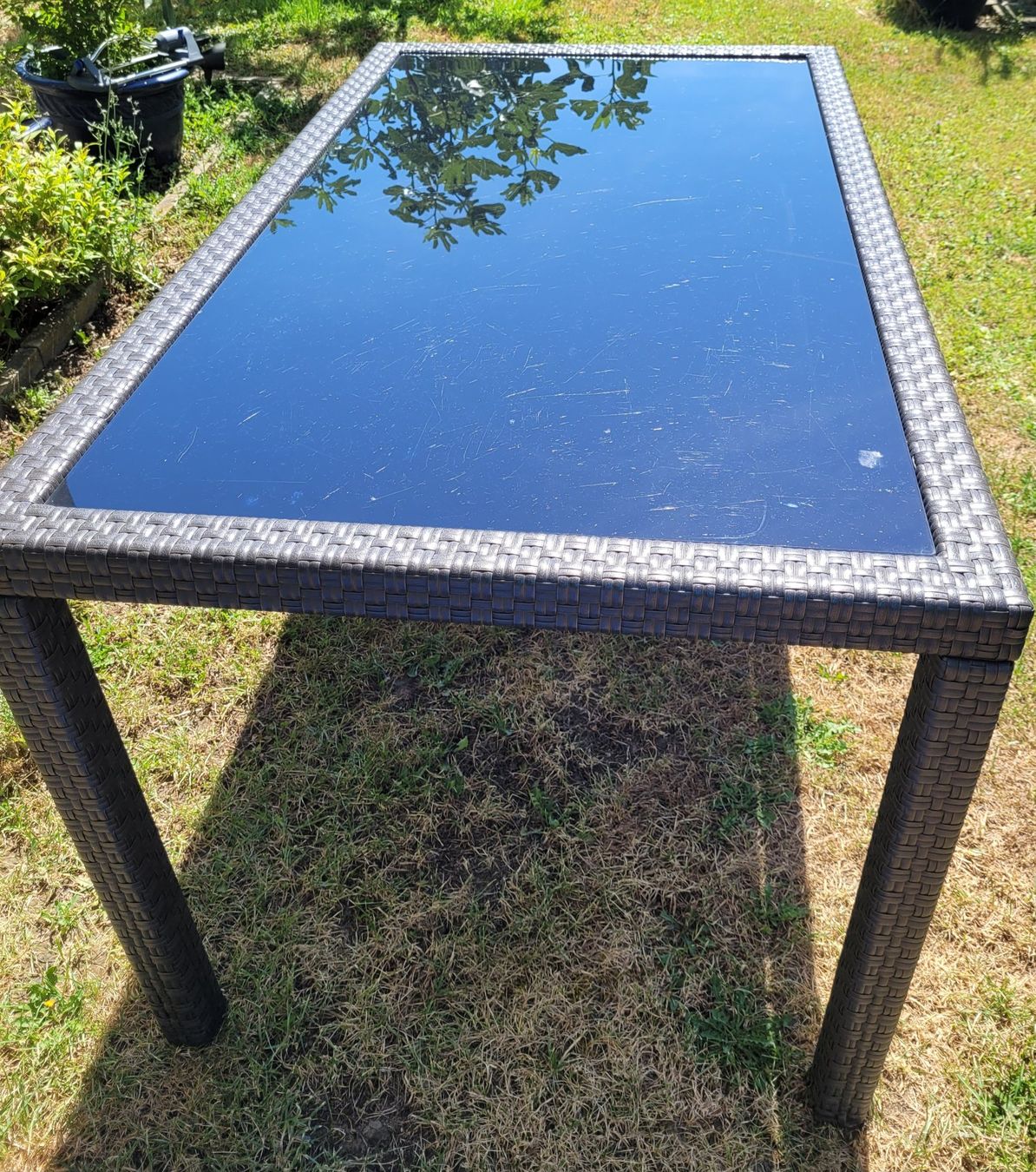 Tavoli: Gartentisch mit Glaseinsatz – Usato da Scherzingen venduto da Handyman7