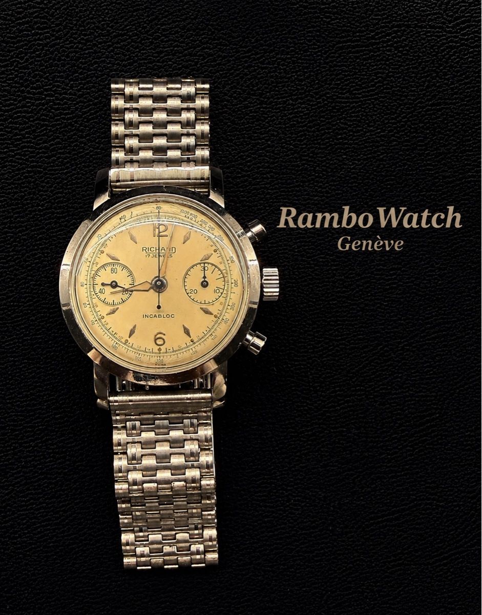 Valjoux Orologi: Montre Richard Chronographe Valjoux 23 – Usato da Versoix venduto da Rambo_Watch_Sarl