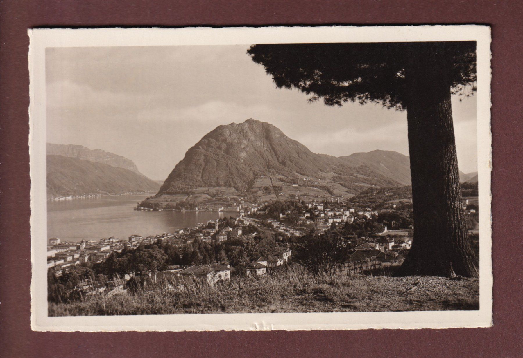 Cartoline postali: LUGANO - San Salvatore - 1935 – Usato da Pully venduto da nicecards-shop