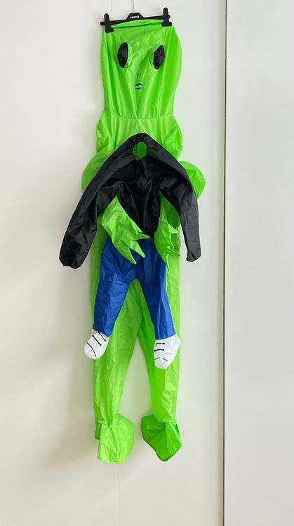 Aufblasbares Alien Kostüm Für Kinder - Mega Lustig Für Halloween & Karneval!