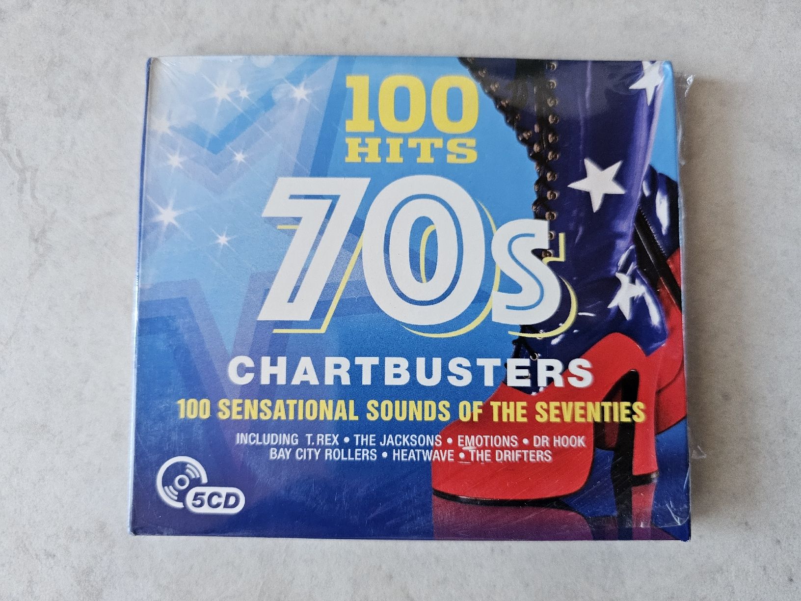 CD: Chartbusters 70's - 100 Hits  /  5 CD Set Fabrikneu – Nuovo e nell'imballaggio originale da Schneisingen venduto da backstore24