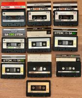 10 Audio Kassetten TDK, Diverse,  Gebraucht