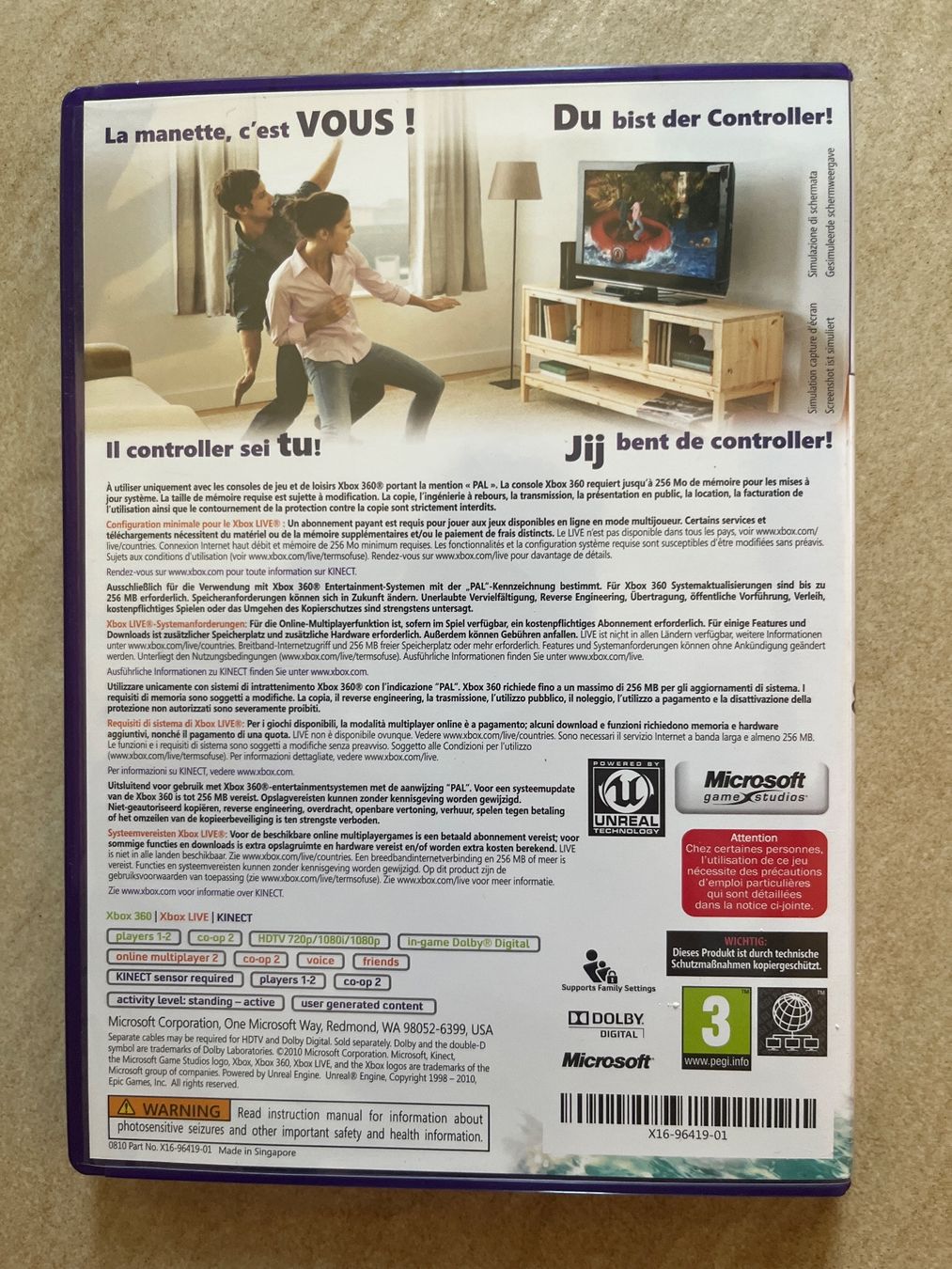 Microsoft Giochi: Jeu vidéo Kinect Adventures! pour XBOX 360 – Usato da Vernayaz venduto da Darkfrost 1