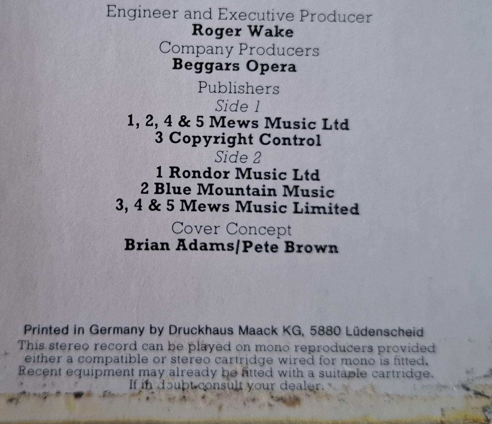 Dischi in vinile: 2 LP's von Beggars Opera – Nuovo (secondo la descrizione) da Winterthur venduto da DanielaB07 4