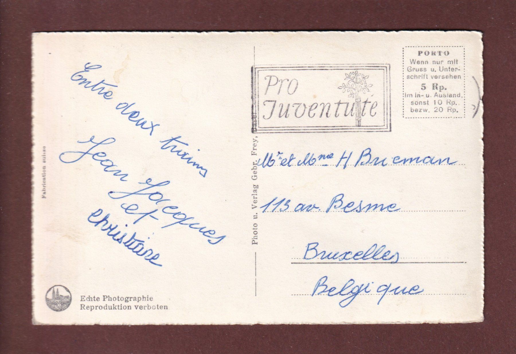 Cartoline postali: BASEL - Spazierweg am Rhein – Usato da Pully venduto da nicecards 1