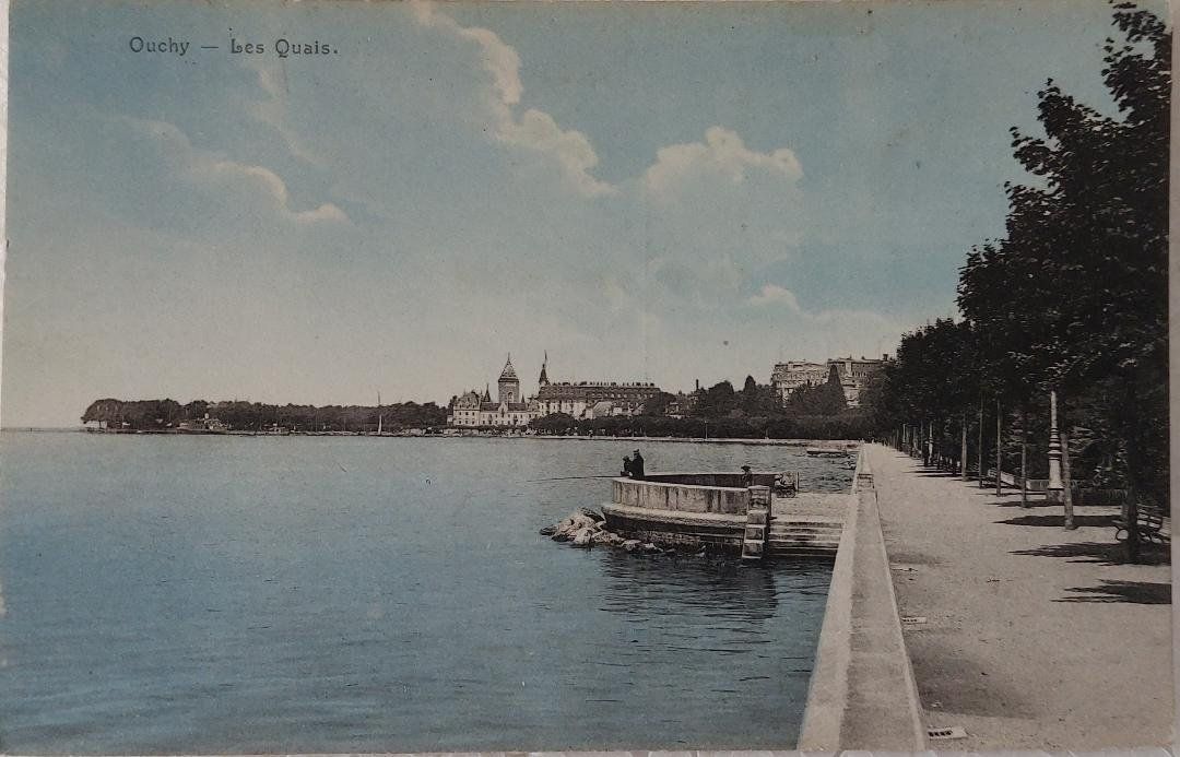 Cartoline postali: OUCHY - Les Quais – Usato da Delémont venduto da Domdom1
