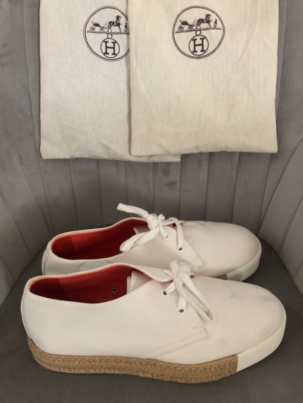 Hermès Scarpe da uomo: Hermes Sneakers espadrille – Usato da St. Moritz venduto da Capricorn88 1