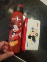 Tupperware Mickey Mouse Trinkflasche und Brotdose  Neu!