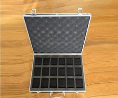 Aluminiumkoffer für 18 Uhren - Valise malette en aluminium