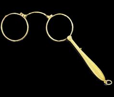 👓✨Vintage Lorgnette – Doppelt vergoldeter Klassiker! 💎🌟
