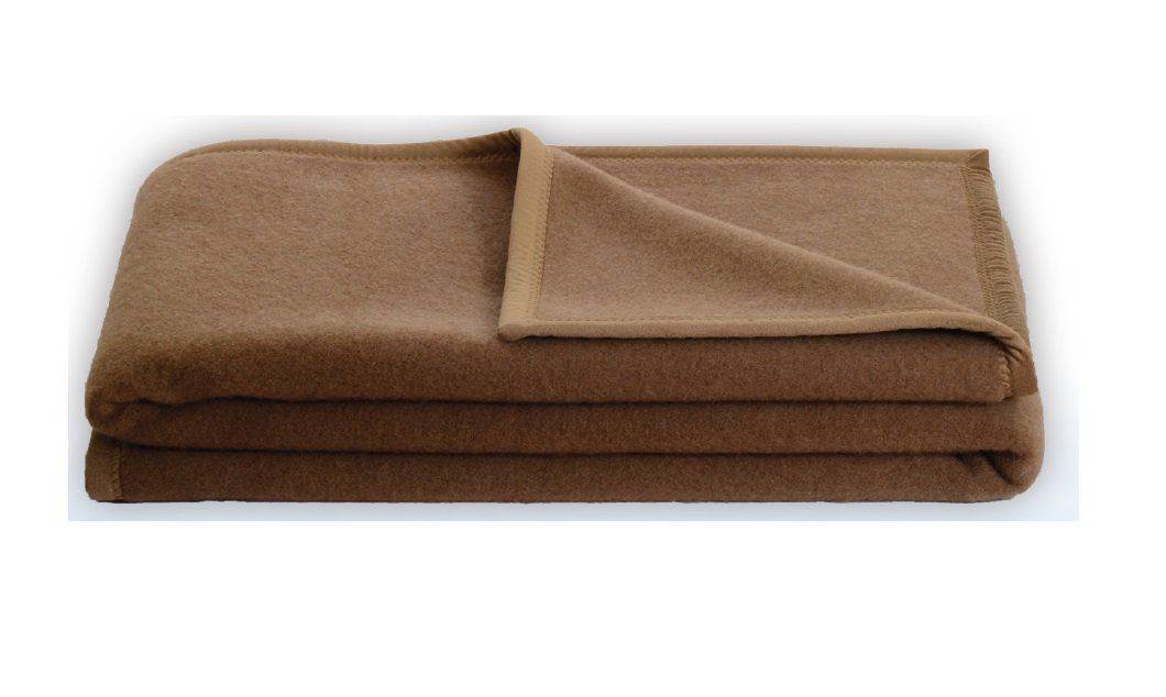 Decken: Kuscheldecke 100% Kamelhaar Veloursdecke wärmend und weich – Neu und originalverpackt aus Bad Lausick von voxtrade