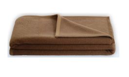 Kuscheldecke 100% Kamelhaar Veloursdecke wärmend und weich
