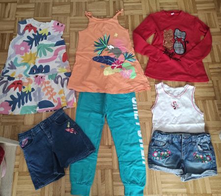 Lot vêtements fille 6-7 ans 116-122 cm