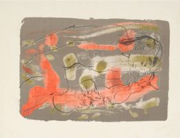 Erni Hans  Betrunkener Bacchus Original handsig. Lithografie